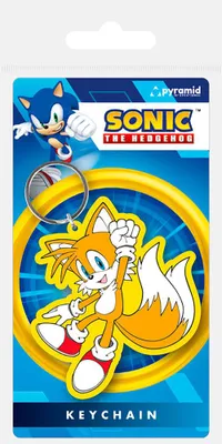 Productafbeelding van Pyramid Sonic Tails sleutelhanger. One size