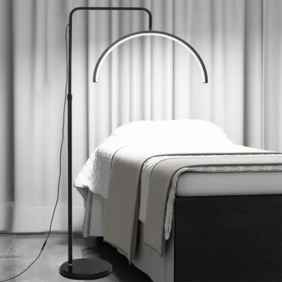Produktbild von 360Home U-förmige LED-Stehleuchte für Schönheitssalons lampe 36w Schwarz Dreifarbiges variables Licht