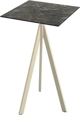 Produktbild von Infinity Tripod Stehtisch Sand frame + Galaxy Marble HPL 70x70 cm