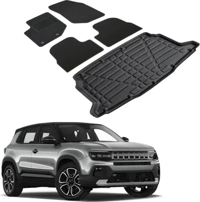 Image de Ensemble Tapis Velours Sur Mesure et Coffre TPE pour Jeep Avenger Depuis 2023
