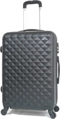 Produktbild von Famanu Reisekoffer Mittelgroß 360° drehbare Räder - Schwarz, 65x40x25cm