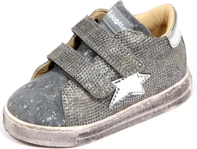 Produktbild von H3496 sneaker bimba girl FALCOTTO SIRIO kids suede shoes grey/silver