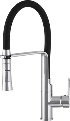 Immagine prodotto di Rubinetto da cucina, 43 cm, oro, bocca girevole a 360°, Vegas
