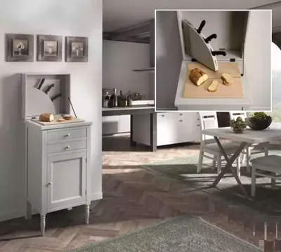 Produktbild von Designer Italienische Luxus Holz Möbel Stil Schrank Vitrine Wohnzimmer
