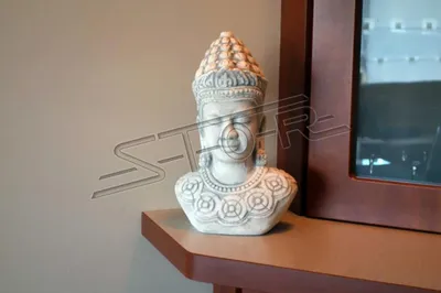 Produktbild von Buddha Skulptur Büste Große Skulptur für Garten und Wohnbereich Kopf 101130