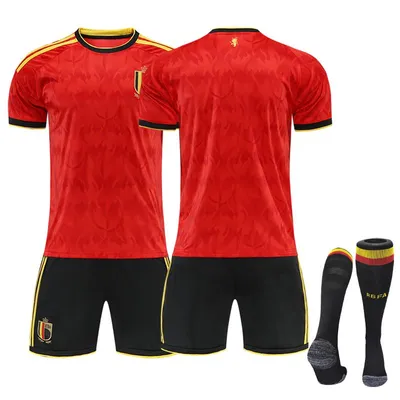 Obrázek produktu pro No name no number Koszulka reprezentacji Belgii na Mistrzostwa Świata 2026 dla dzieci i dorosłych Rozmiar:24