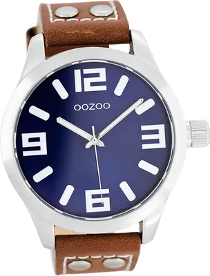Produktbild von Oozoo Leder Herren Uhr Analog Quarzuhr Armband braun Timepieces D2UOC1065A