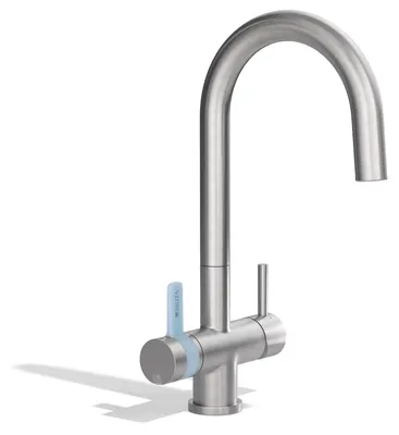 Produktbild von BRITA 3-Wege Küchenarmatur Edelstahl rund P1000 Filter Wasserhahn gefiltert