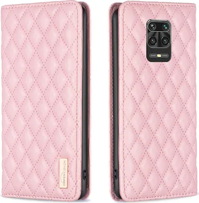 Obrázek produktu pro Redmi Note 9 Pro Case, Elegantní flipové kožené pouzdro ve stylu knihy se stojánkem pro Xiaomi Redmi Note 9 Pro Max / Note 9 Pro / Note 9S Pink