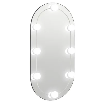 Produktbild von Spiegel mit LED-Leuchten 80x40 cm Glas Oval