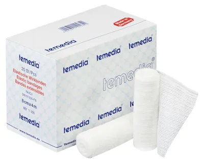 Produktbild von Temedia Wirkbinde, 10 cm x 4 m, Klinikpackung à 20 - B07GPNLTX8 | Packung (20 Stück)