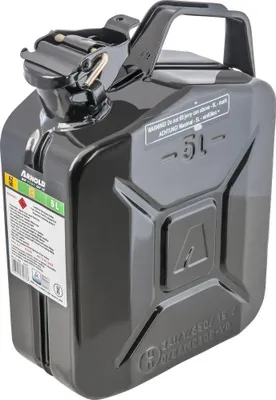 Image de Bidon à carburant métallique, 5 l, noir