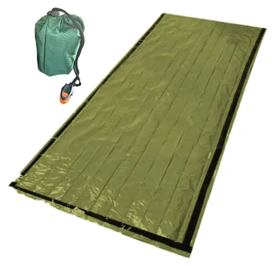 Produktbild von Notfall-Schlafsack, wasserdicht, tragbar, Thermodecke, leicht, für Outdoor-Aktivitäten wie Camping, Rucksackwandern und Wandern, Biwaksack für Erwachsene