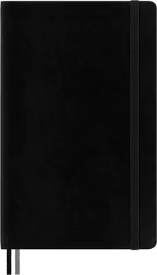 Immagine prodotto di Moleskine Classic Notebook Expanded, Taccuino con Pagine Bianche, Copertina Morbida e Chiusura ad Elastico, Formato Large 13 x 21 cm, Colore Nero, 400 Pagine