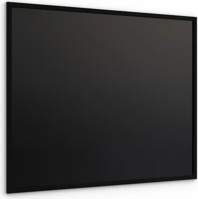 Zdjęcie produktu dla Czarna tablica kredowa 100x80 cm z czarną drewnianą ramą ECO
