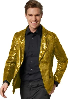 Damen Pailletten Blazer - Glitzer Jacke Für Party & Club