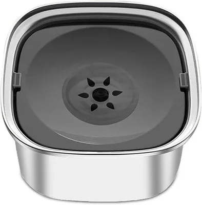 Produktbild von Hunde-Wasserstelle aus Edelstahl, 3-Liter-Wasserbehälter für Hunde: leckfreier Trinkbehälter mit hoher Kapazität, Anti-Slip-Wasserdispenser für Hunde, keine Klumpen, Anti-Klump-Wasserbehälter für kleine, mittelgroße und große Hunde und Katzen