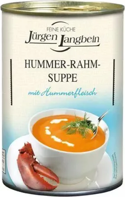 Produktbild von Jürgen Langbein Hummer-Rahm-Suppe, 400ml