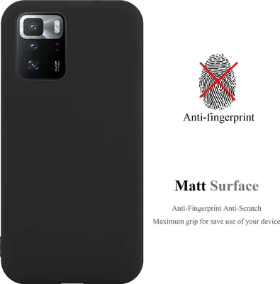 Immagine prodotto di Custodia Cadorabo per Xiaomi POCO X3 GT custodia protettiva in nero per telefono cellulare TPU custodia in silicone cover