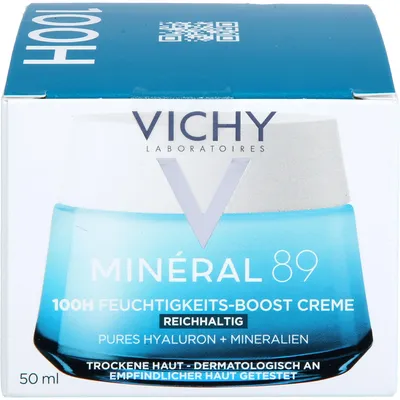 Produktbild von VICHY Minéral 89 100H Feuchtigkeits-Boost-Creme reichhaltig, 50 ml Creme