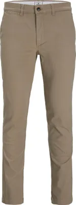Produktbild von Jack & Jones 12174307, Chino, Erwachsener, Beige, Baumwolle, Elasthan, Nicht bleichen, Nicht im Wäschetrockner trocknen
