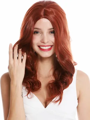 Produktbild von WIG ME UP Perücke Mittelscheitel gewellt Kupfer Rot GFW3450-350