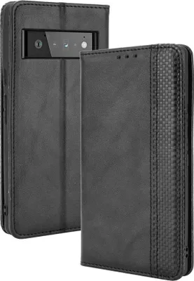 Produktbild von Mobigear Sensation  Google Pixel 6 Pro Hülle Klapphülle Geldbörse - Schwarz