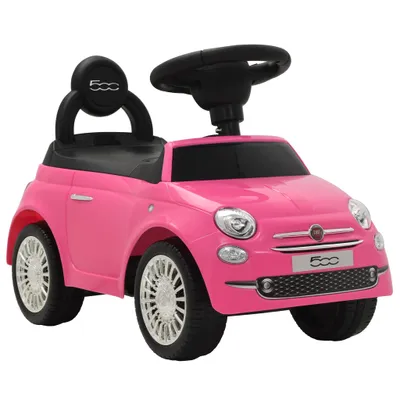 Image de vidaXL Voiture à siège pour enfants Fiat 500 Rose