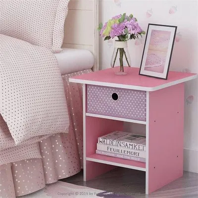 Obrázek produktu pro Boční stolek 39 x 39 x 45 cm, úložný prostor pod postelí, noční stolek
