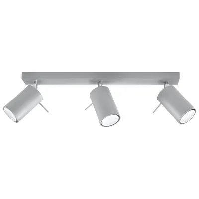 Immagine prodotto di Lampada da soffitto RING 3 grigio 3xGU10 10W acciaio 16x6x45cm Sollux Lighting