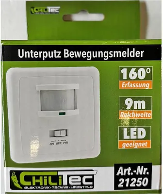 Obrázok produktu pre Detektor pohybu PIR na zapustenie 160°