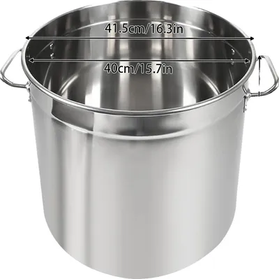 Zdjęcie produktu dla Garnek do zupy, duża pojemność, stal nierdzewna, 50 l