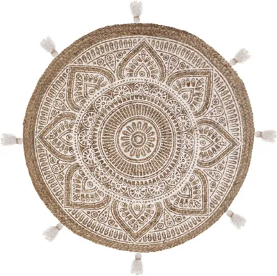 Produktbild von Kulatý jutový koberec Rosalie 78 cm