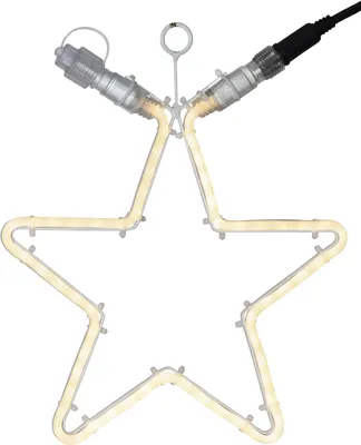 Produktbild von Star Trading 491-83-1, Leichte Dekorationsfigur, Weiß, IP44, Stern, 120 Glühbirne(n), LED