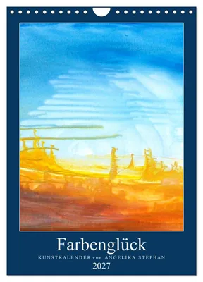 Produktbild von Kunstkalender Farbenglück 2027 (Wandkalender 2027 DIN A4 hoch), CALVENDO Monatskalender