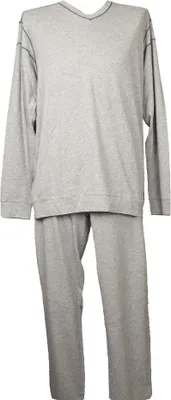 Immagine prodotto di Pigiama uomo FORNITURE MILITARI by RAGNO cotone estivo manica lunga scollo v  articolo U104N2 FO:MI:PGLV, I L  -  F 4  -  D 5  -  UK 40  -  USA L, Cotone 85%,Viscosa 15%
