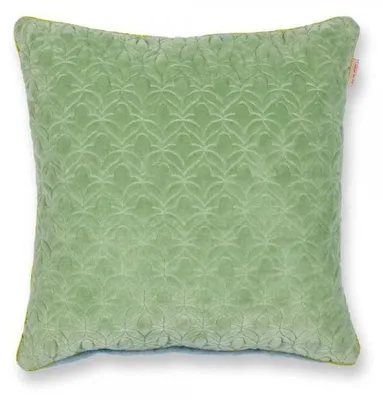 Produktbild von Pip Studio Zierkissen Quadratisch Quilty Dreams Blau-Grün (45x45cm)