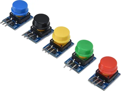 Obrázok produktu pre 5 ks tlačidlový modul Veľká doska s farebnými krytmi Elektronické stavebné bloky