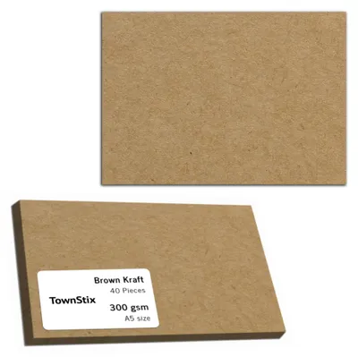 Productafbeelding van Kraftpapier A5 - 300g kartonpapier - 40 vellen - bruin