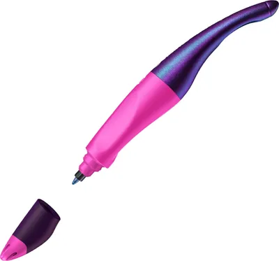 Produktbild von STABILO EASYoriginal, Stick Pen, Magenta, Blau, 0,5 mm, Medium, Linkshändig