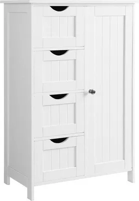 Produktbild von Badezimmerschrank Landhausstil weiß 55x82x30cm