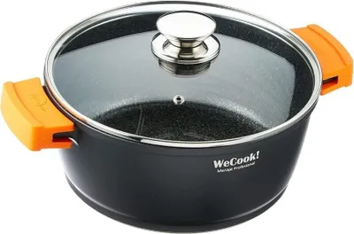 Immagine prodotto di Pentola con coperchio in vetro WeCook, 28 cm, 5,5 l, nera