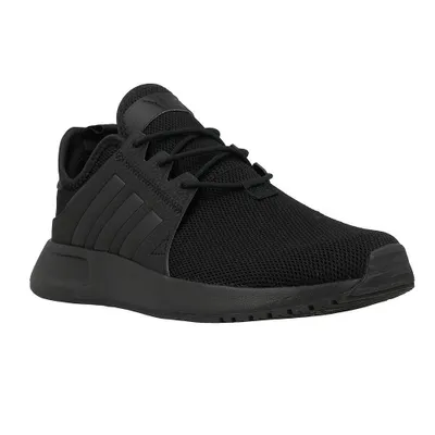 A black Adidas X_PLR J sneaker shown from the side against a white background.