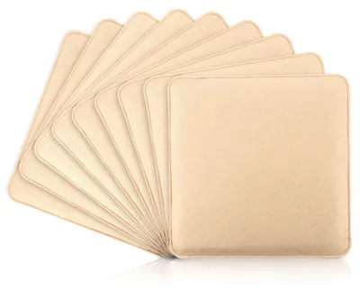 8er-Set Sitzkissen aus Filz, 35x35x2,5 cm, beige, quadratisch