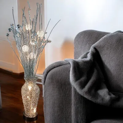 Produktbild von Stehleuchte OLIVIA 8-flammig Alu-Drahtgeflecht Blumenleuchten