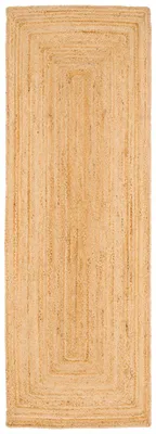 Produktbild von Naturfaser Teppich Läufer Jute Salsa, Größe:80x150 cm, Design:Bordüre Beige