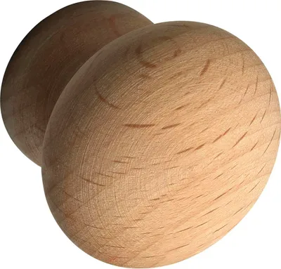 Produktbild von Alles im Griff Möbelknopf Hemera ø 30mm - Möbelknauf aus Holz Tiefe 28mm - Knauf für Schrank, Buche gedämpft roh