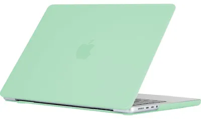 Produktbild von Mobigear Cream Matte Schutzhülle für MacBook Pro 14 Zoll (2021-2026), Hartschalenhülle, Grün - Modell A2442 / A2779 / A2918 / A2992 / A3401 / A3112 / A3434 / A3427 / A3426