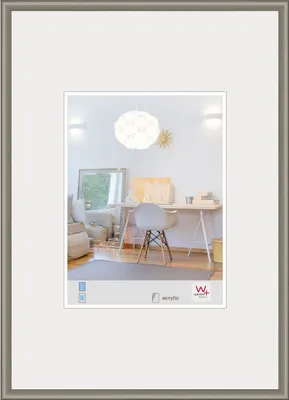 Produktbild von Walther, KVX080D, New Lifestyle Kunststoffrahmen mit Kunstglas 060X080 STAHL