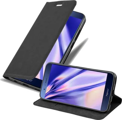 Immagine prodotto di Cadorabo custodia per Honor 8 PRO custodia protettiva in nero per cellulare custodia cover chiusura magnetica